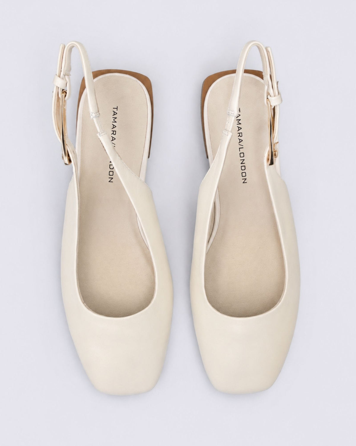 BRITNEY SLINGBACK FLATS BONE