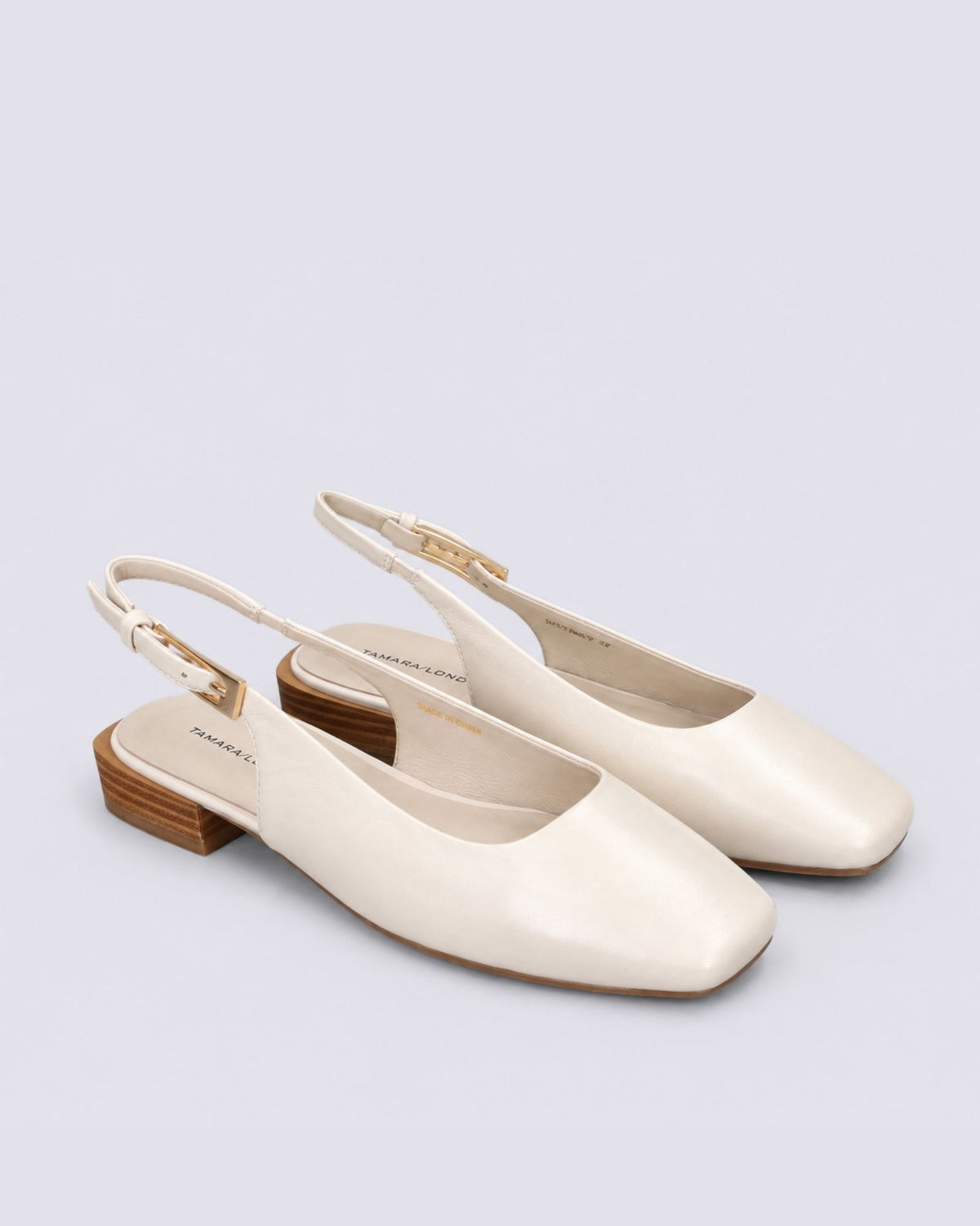 BRITNEY SLINGBACK FLATS BONE