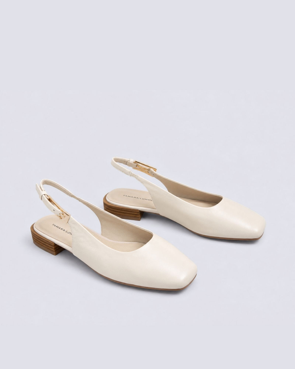 BRITNEY SLINGBACK FLATS BONE