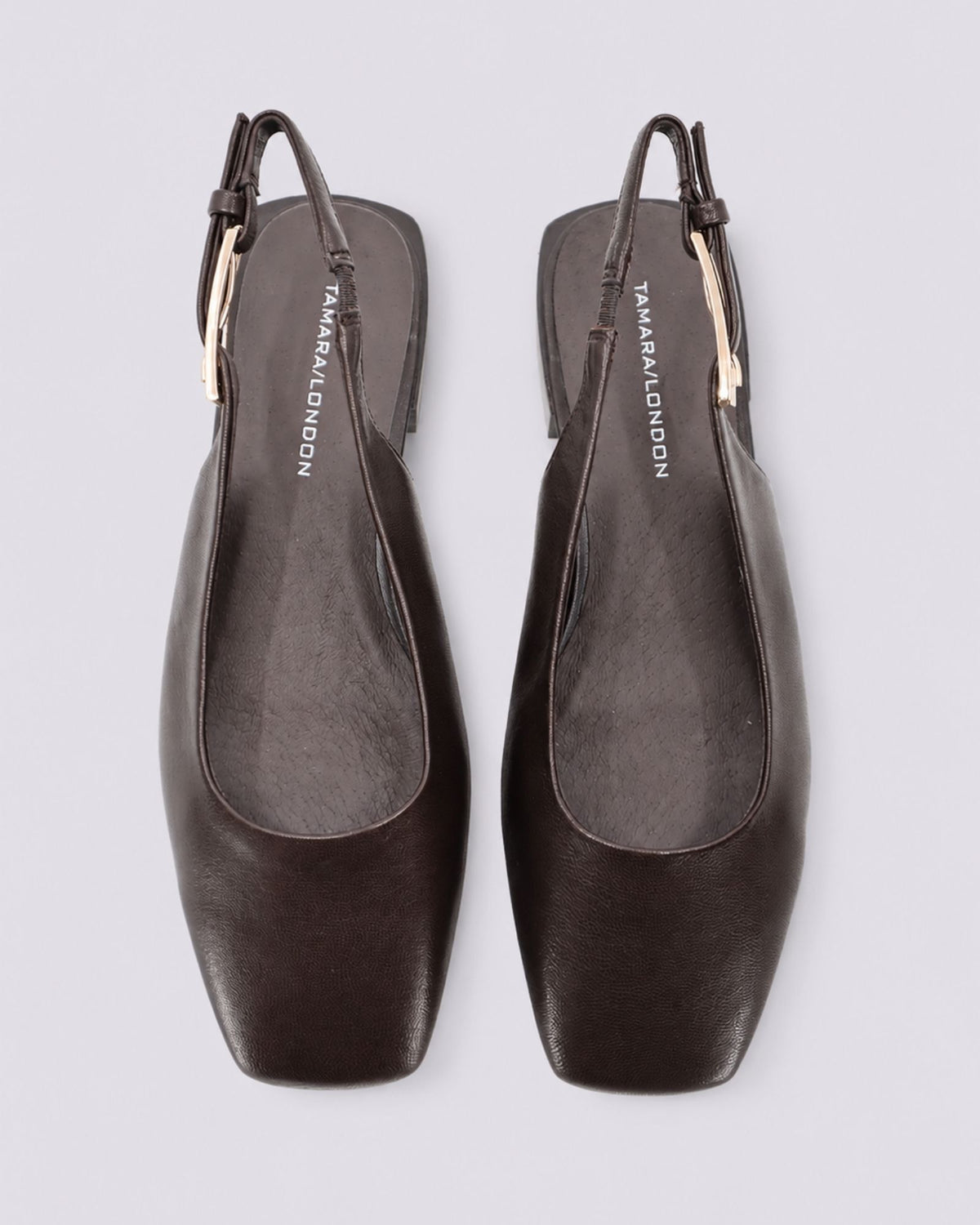 BRITNEY SLINGBACK FLATS CHOCOLATE
