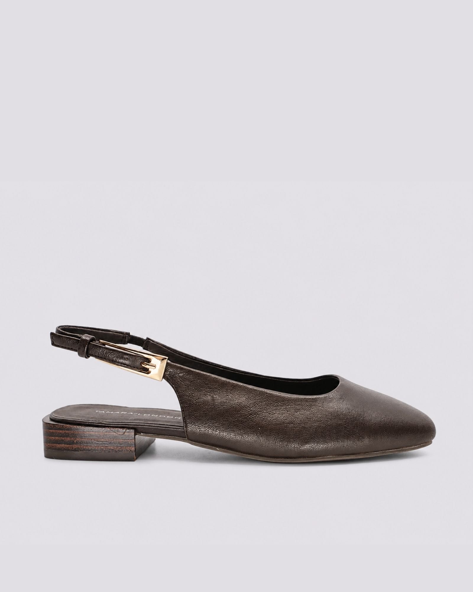 BRITNEY SLINGBACK FLATS CHOCOLATE