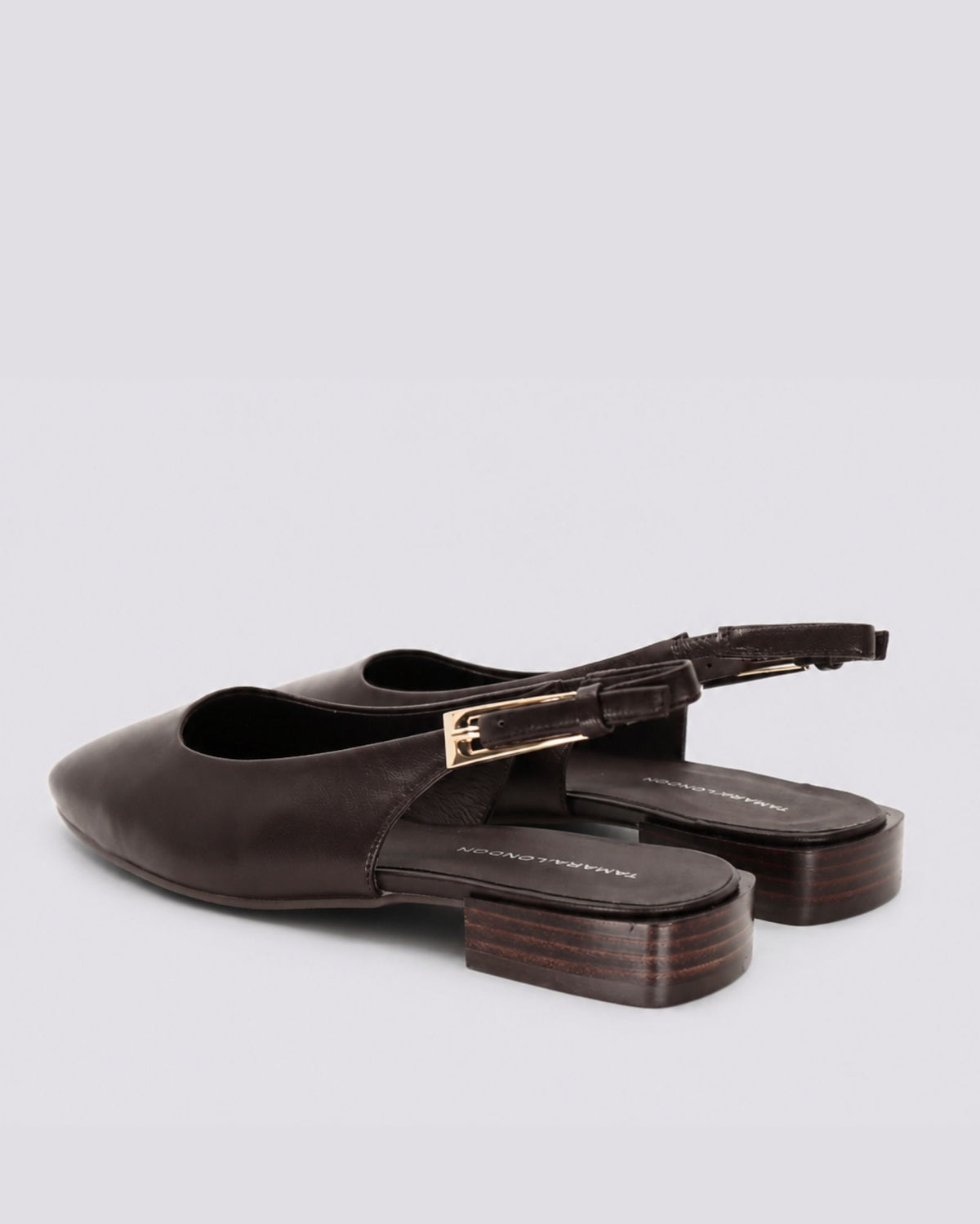 BRITNEY SLINGBACK FLATS CHOCOLATE