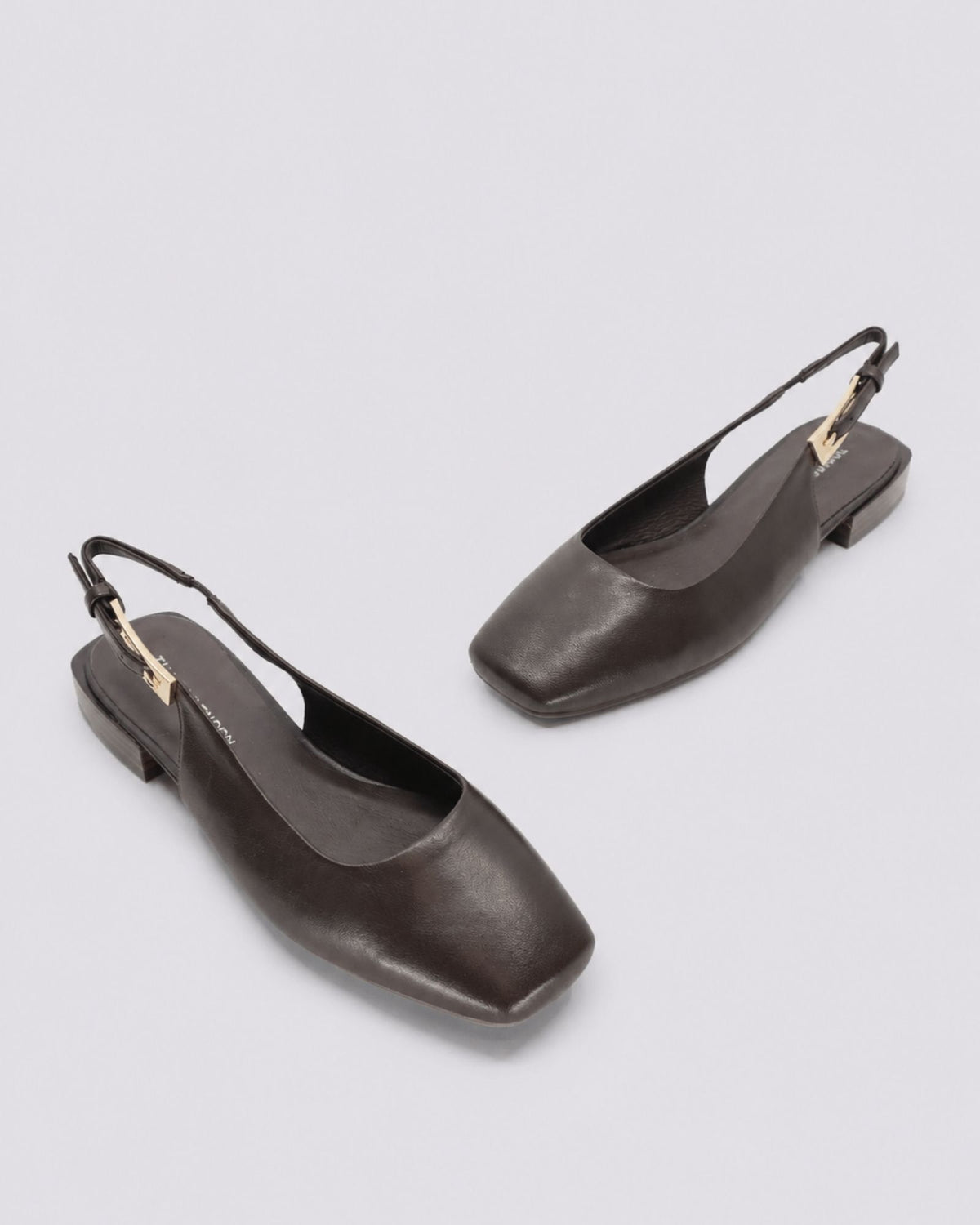 BRITNEY SLINGBACK FLATS CHOCOLATE