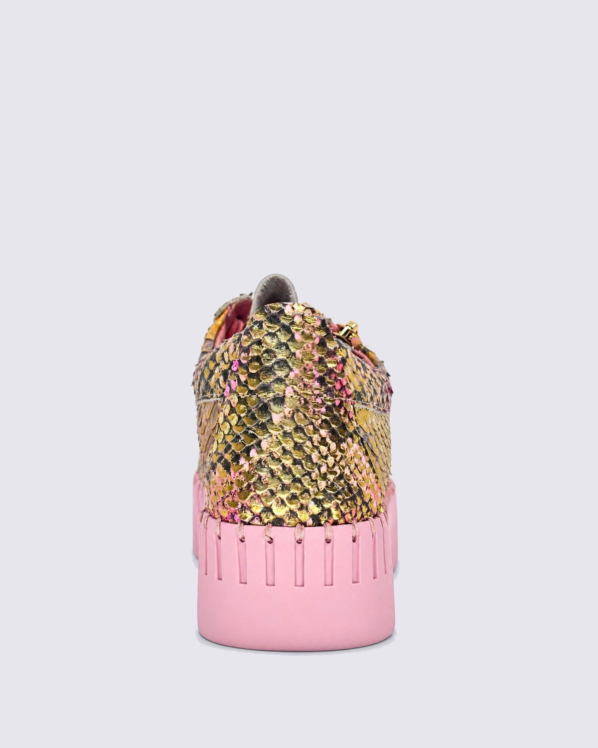BUMP SNEAKERS PINK METALLIC SNAKE