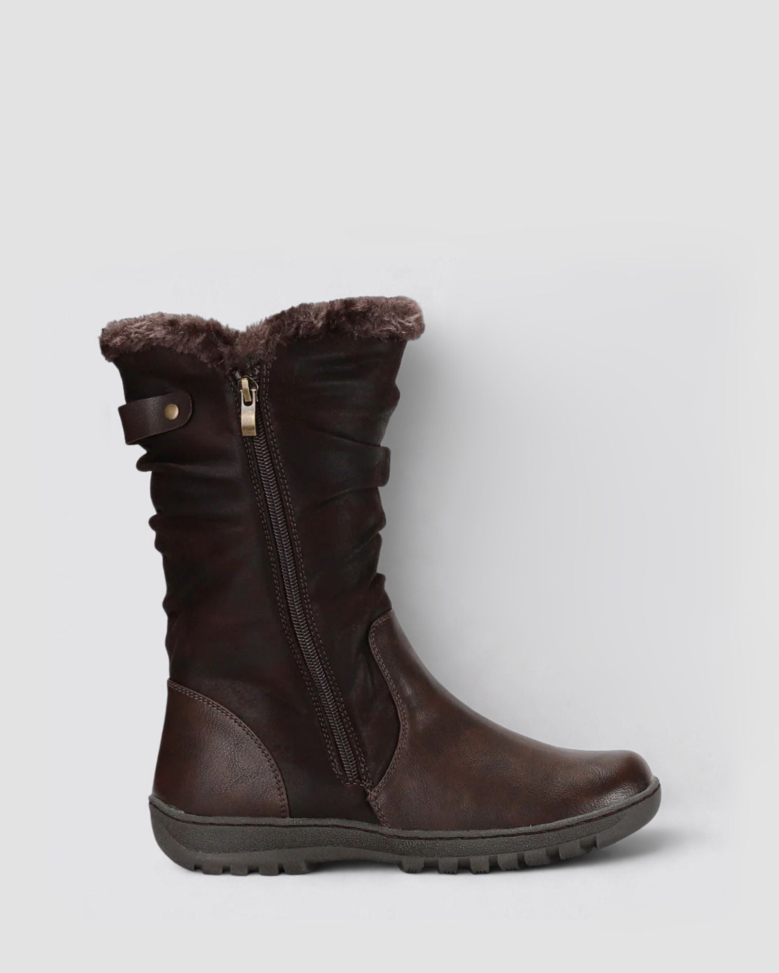 GOOSE TALL BOOTS CHOCOLATE