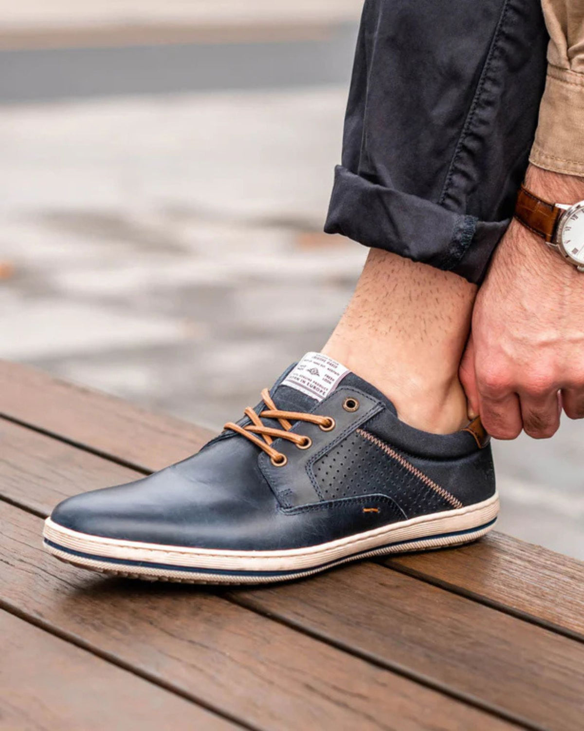 CHARGER MENS SNEAKERS NAVY