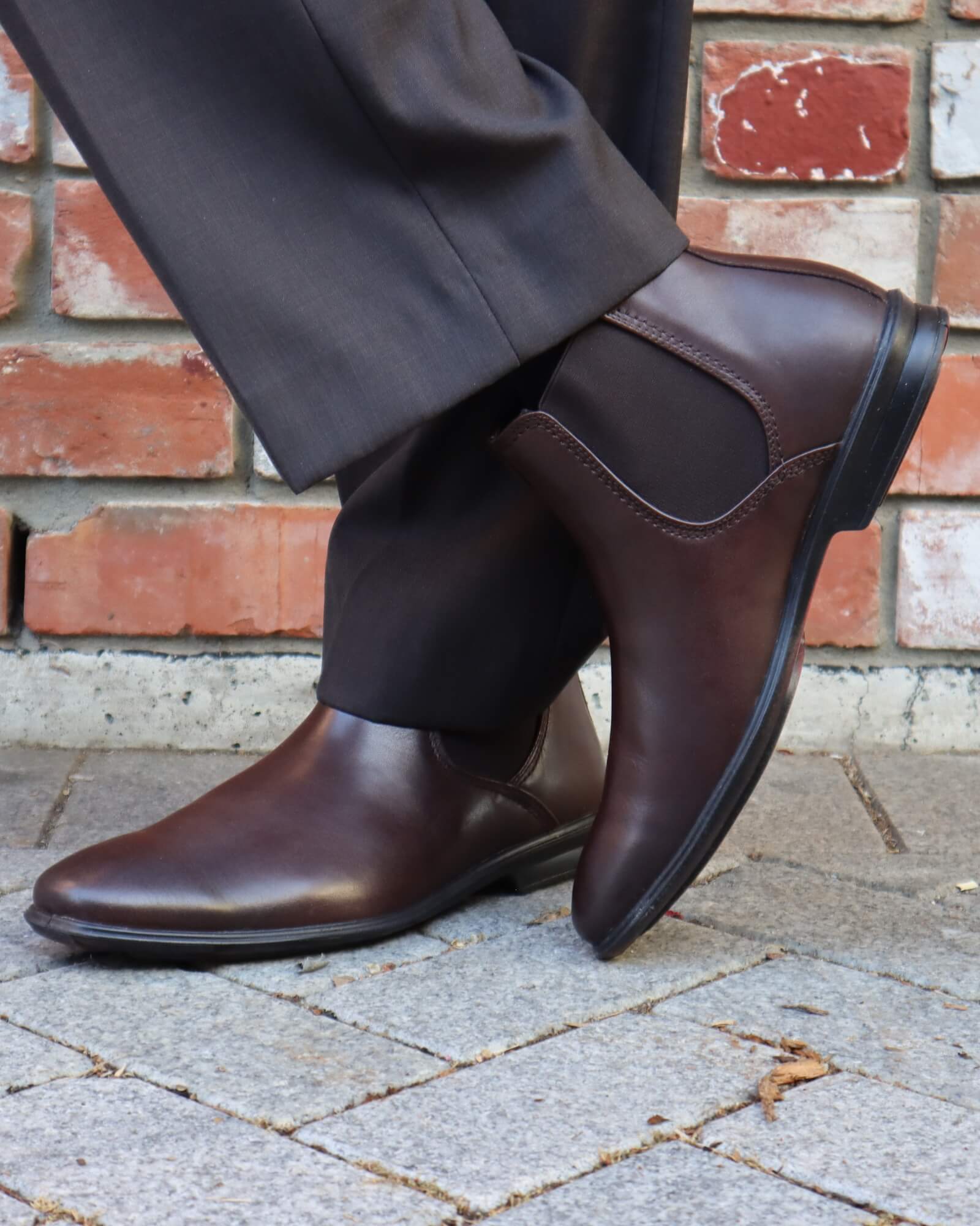 CHELSEA BOOTS MAHOGANY LEATHER