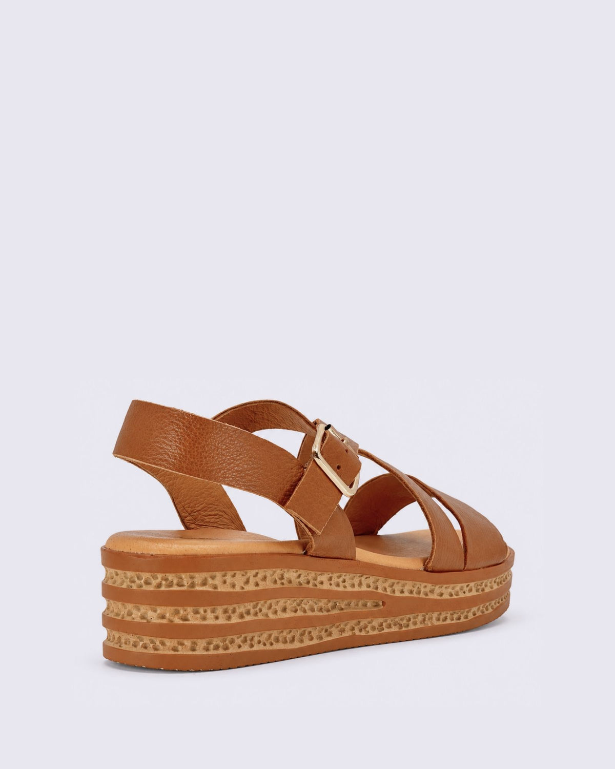CRIVER SANDALS DARK TAN
