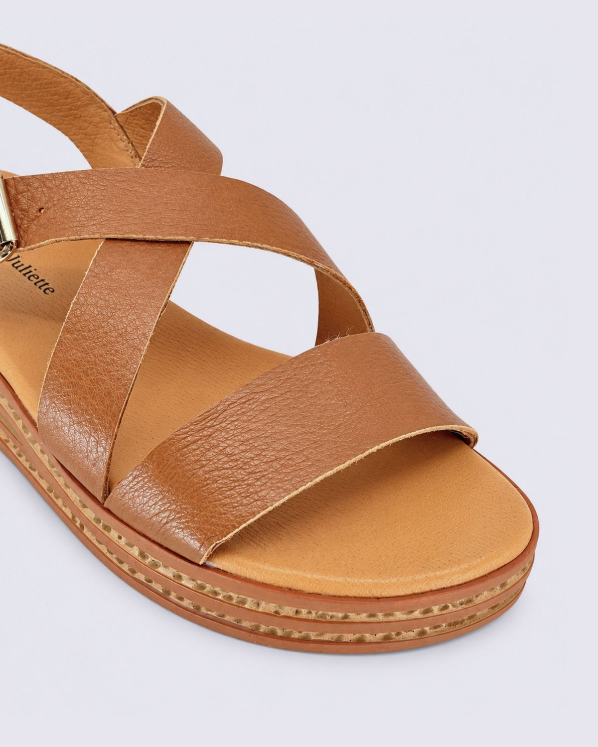 CRIVER SANDALS DARK TAN