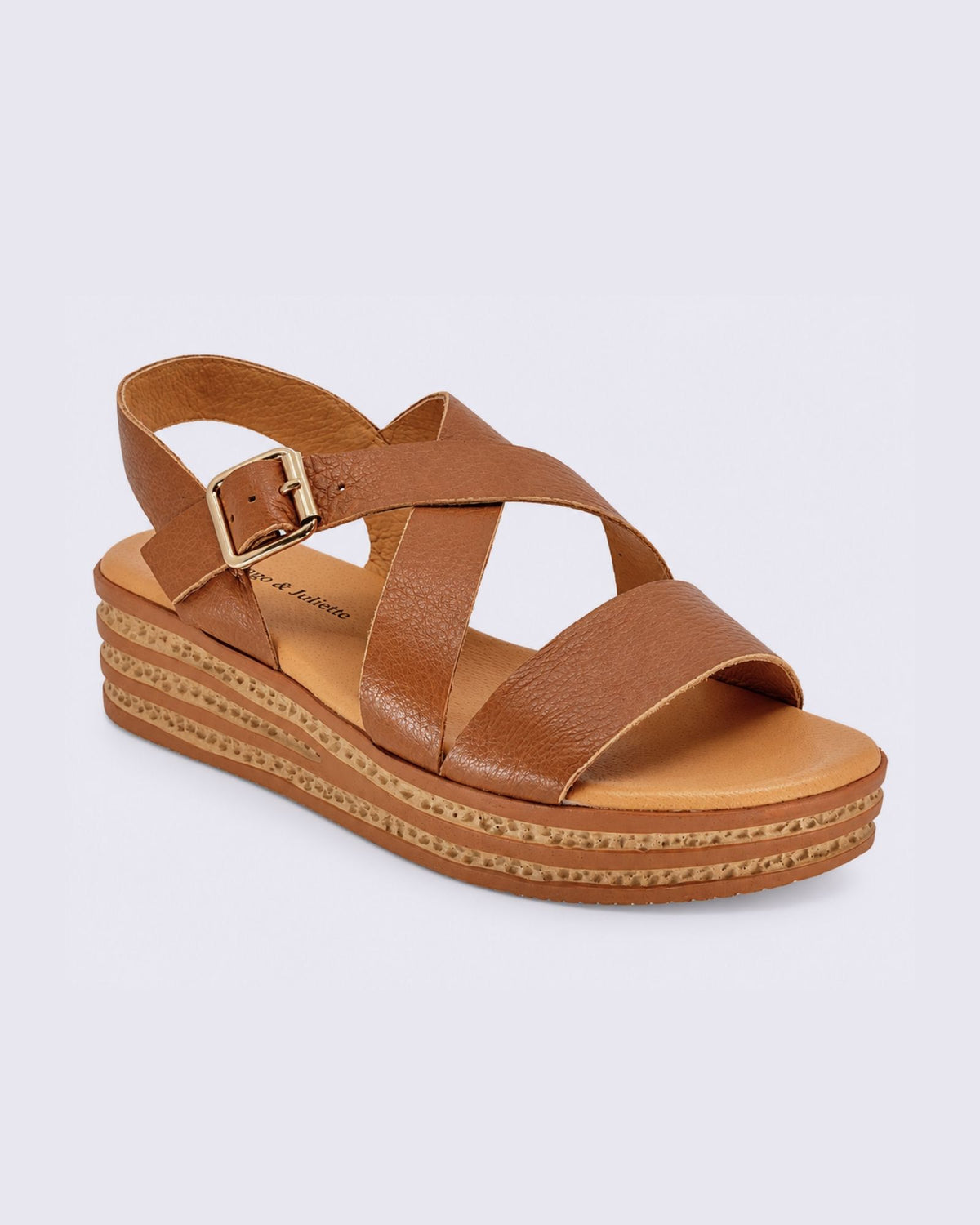 CRIVER SANDALS DARK TAN