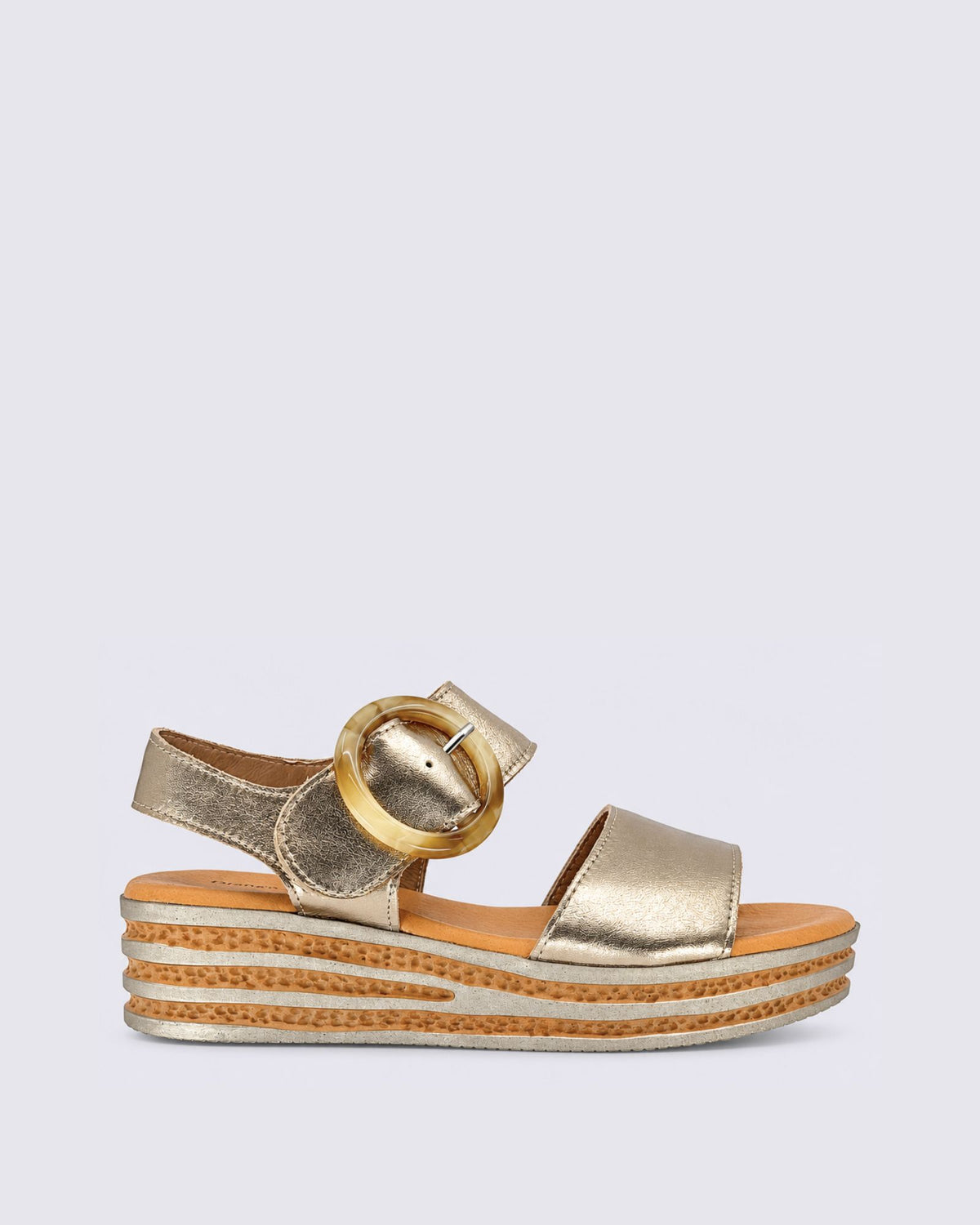 CUBBIE PLATFORM SANDALS CHAMPAGNE