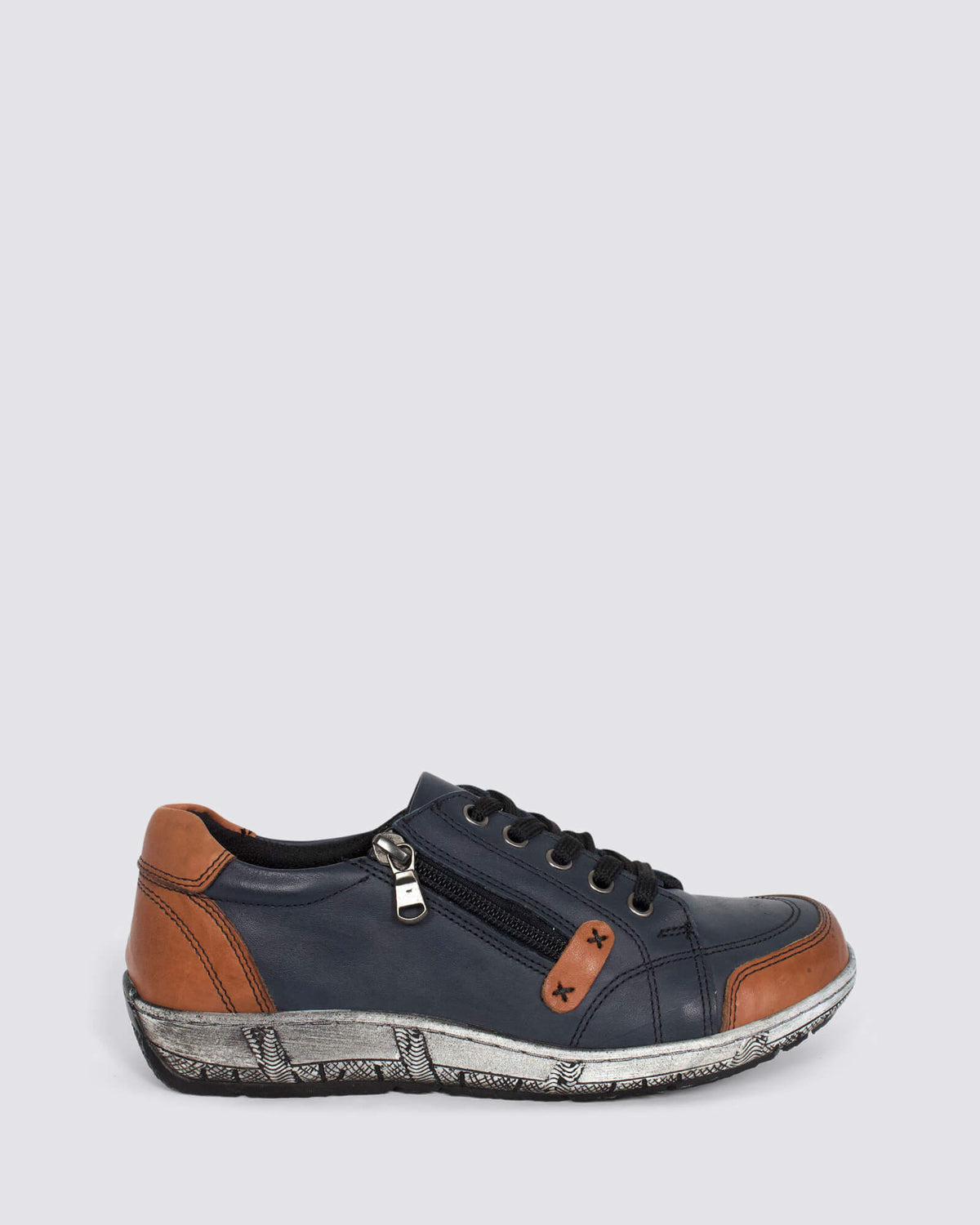 CP656-50 SNEAKERS NAVY LEATHER