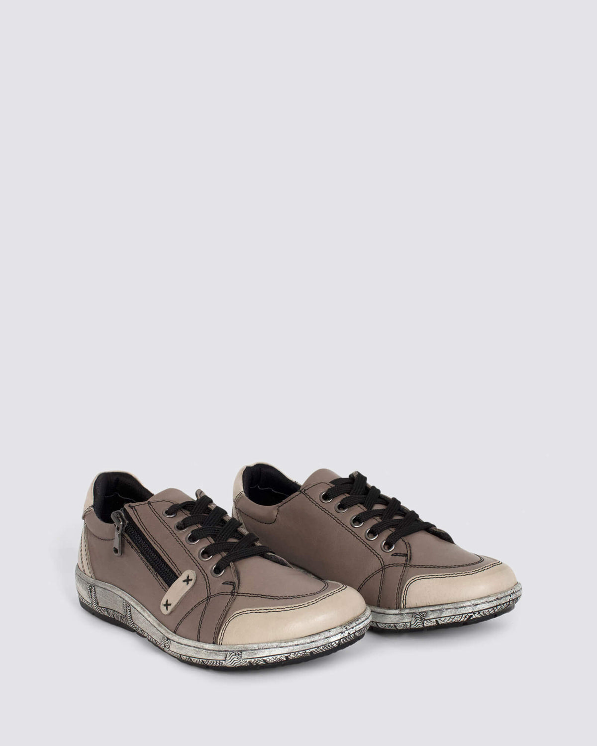 CP656-50 SNEAKERS TAUPE LEATHER
