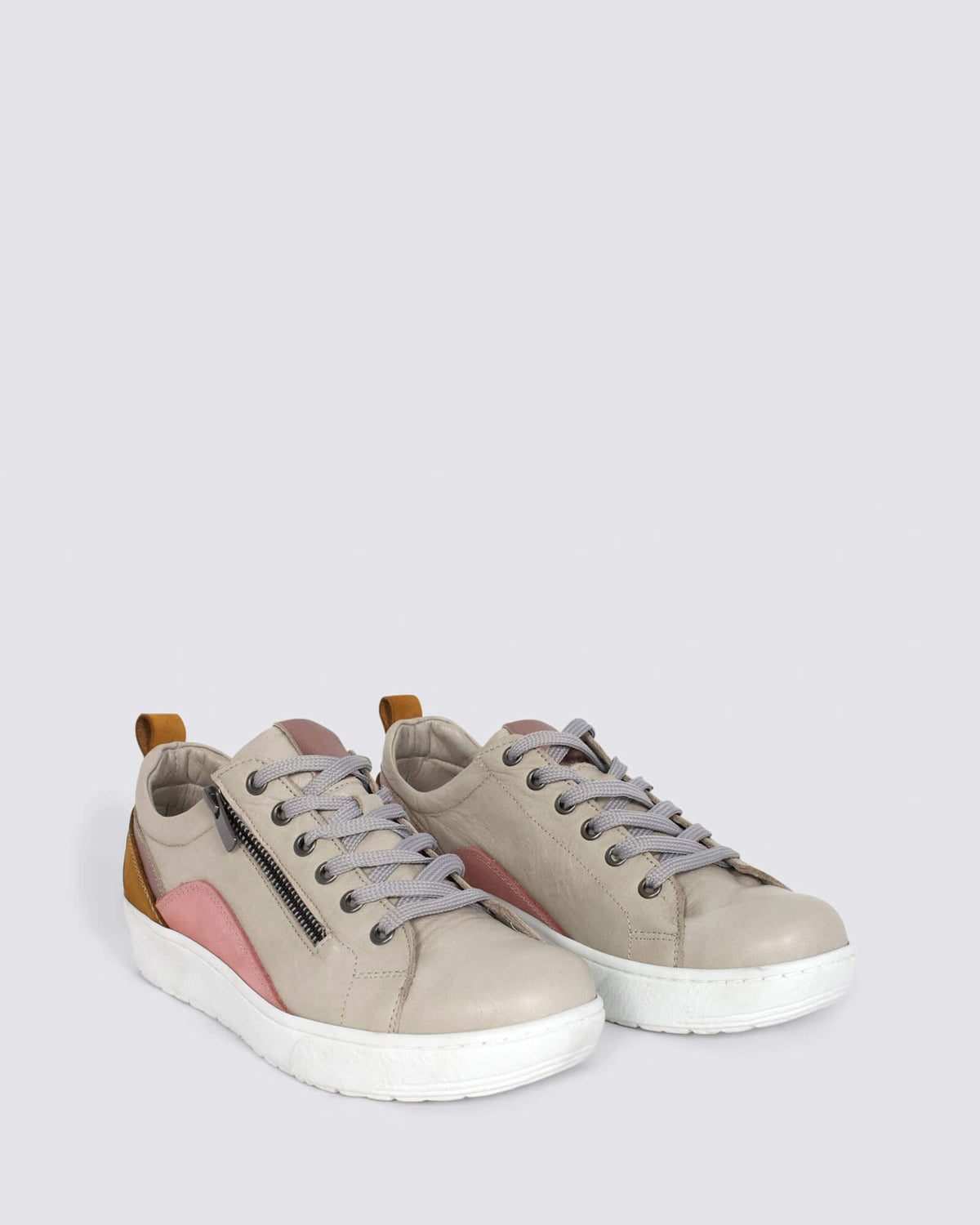 EG22 SNEAKERS TAUPE LEATHER