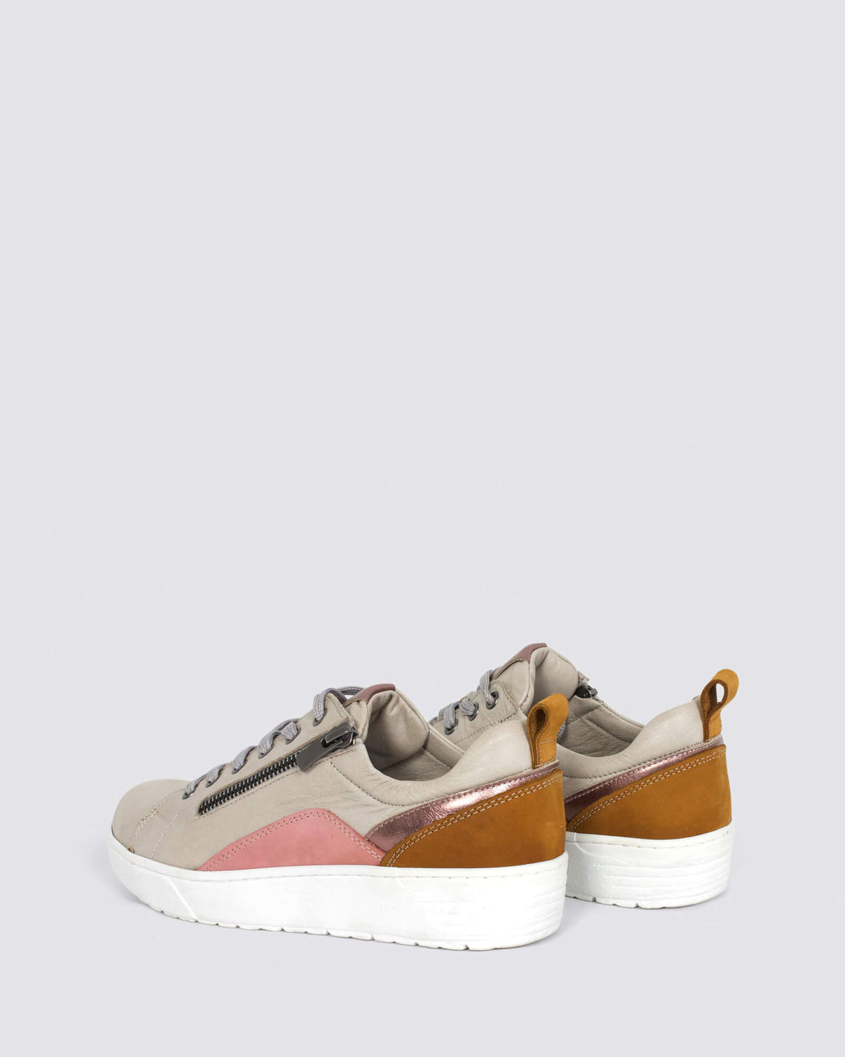 EG22 SNEAKERS TAUPE LEATHER