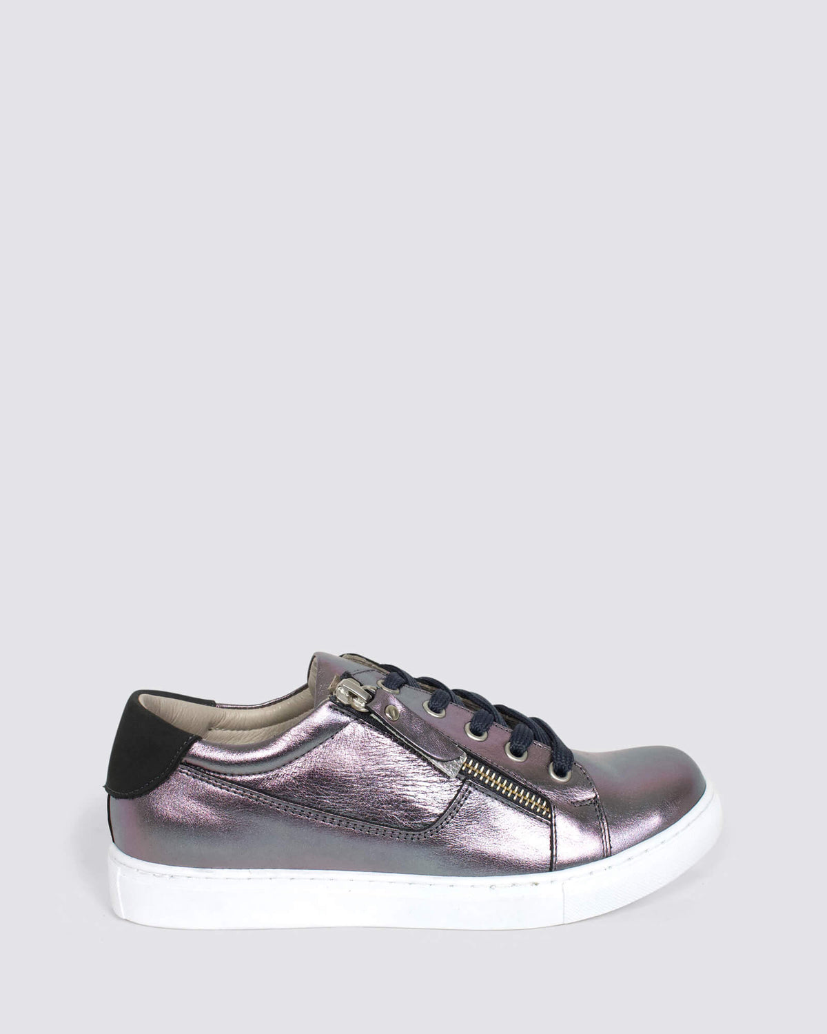 EG520 SNEAKERS PEWTER LEATHER