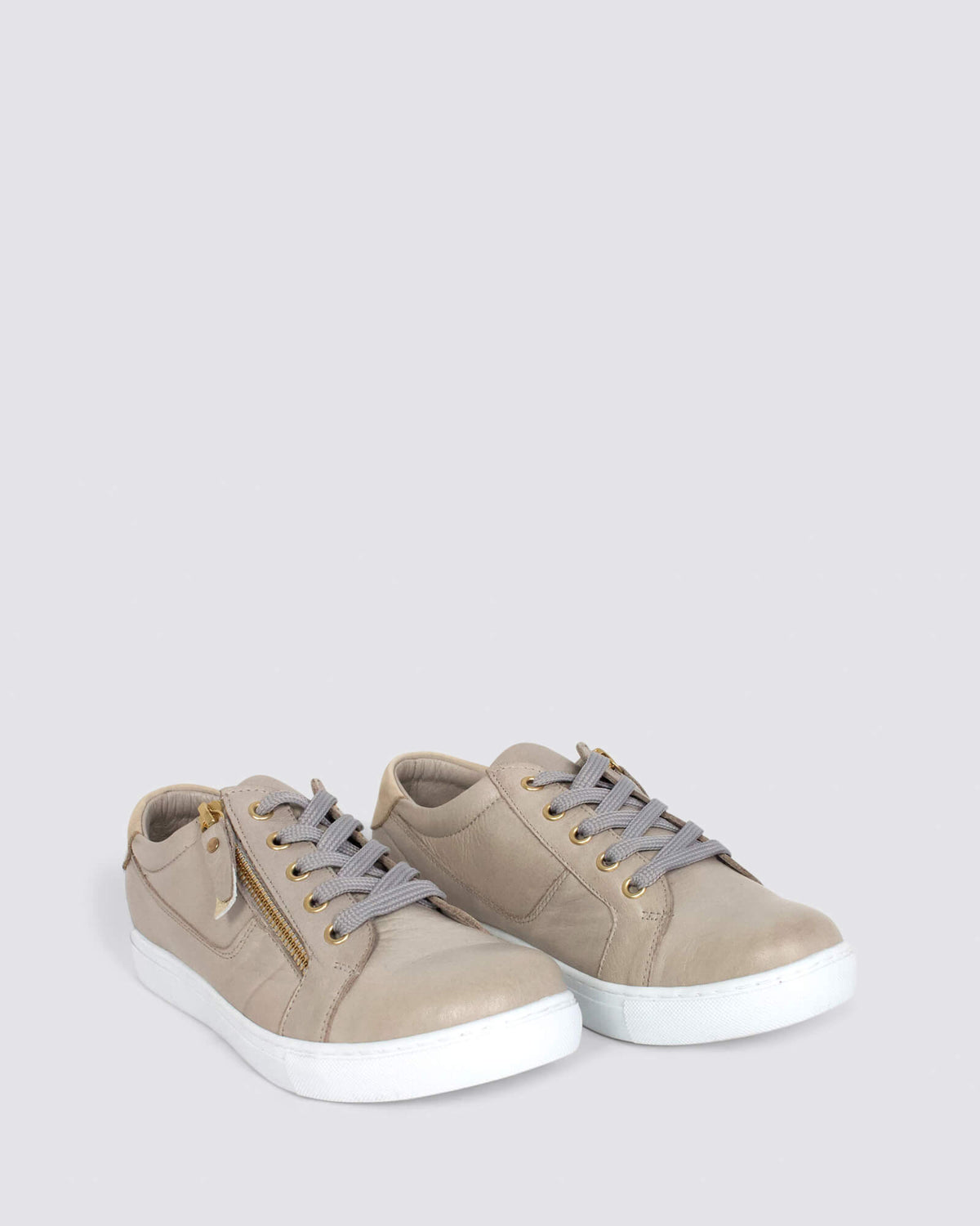 EG520 SNEAKERS TAUPE LEATHER