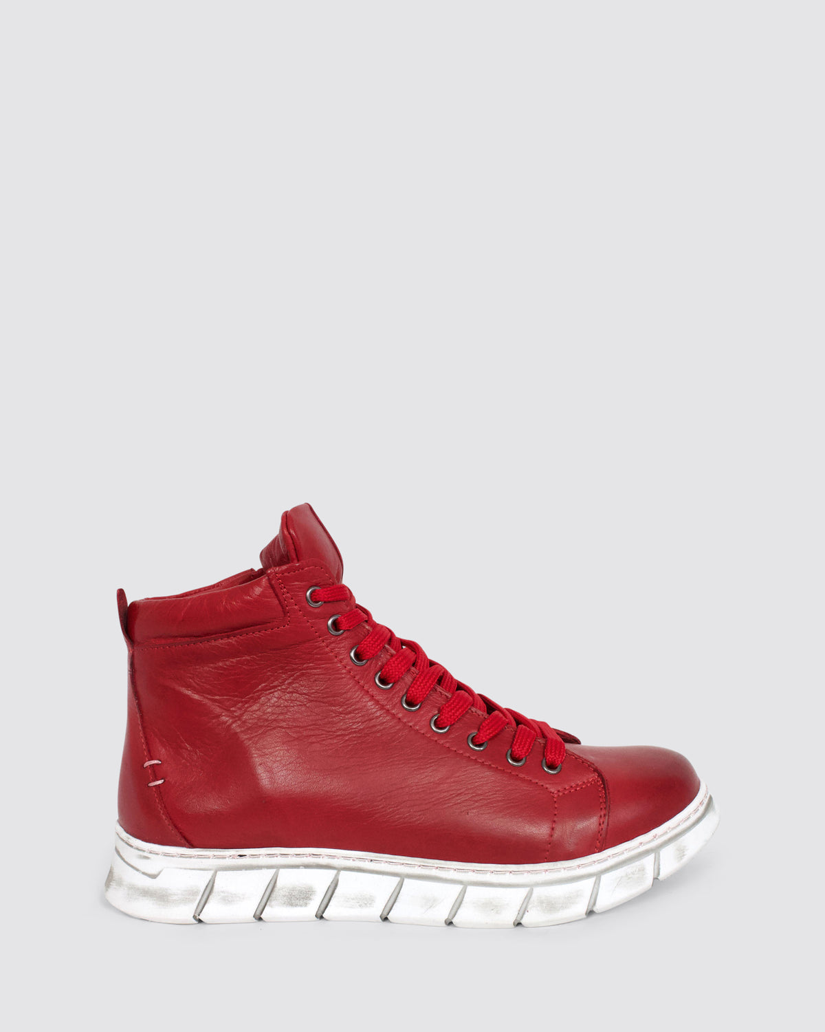 UKI SNEAKERS RED LEATHER