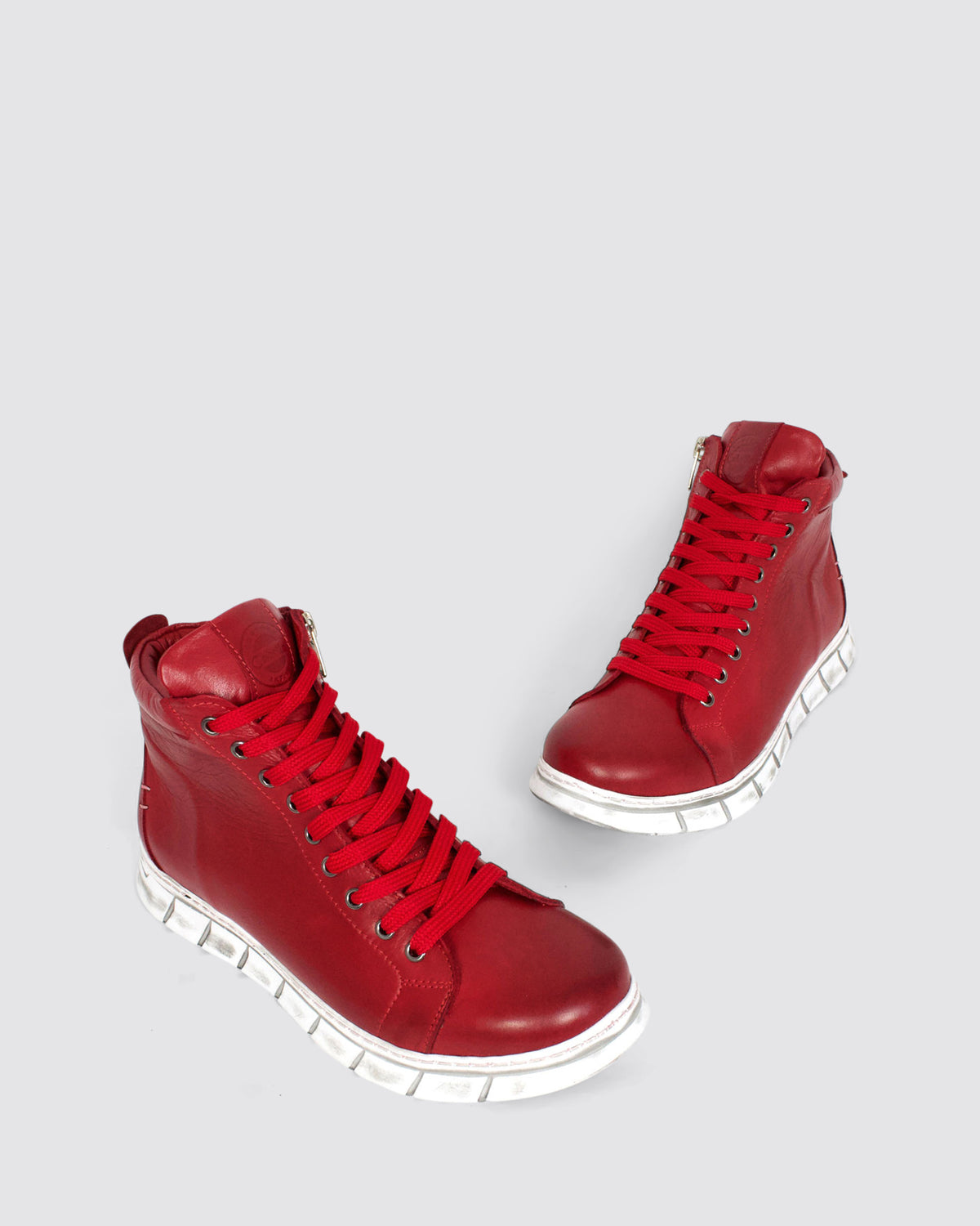 UKI SNEAKERS RED LEATHER