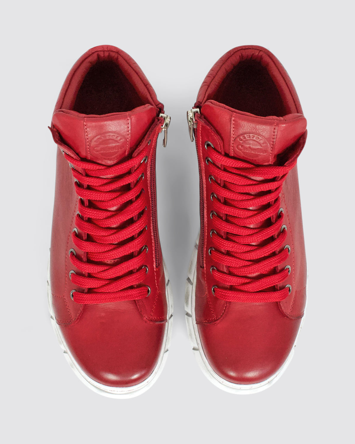 UKI SNEAKERS RED LEATHER