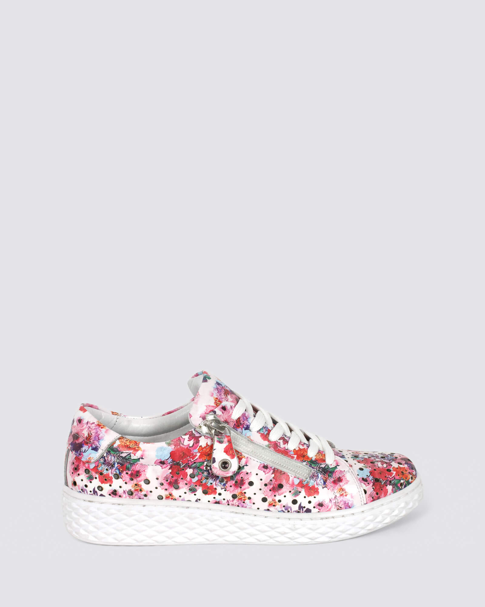 UPTOWN SNEAKERS WHITE FLORAL