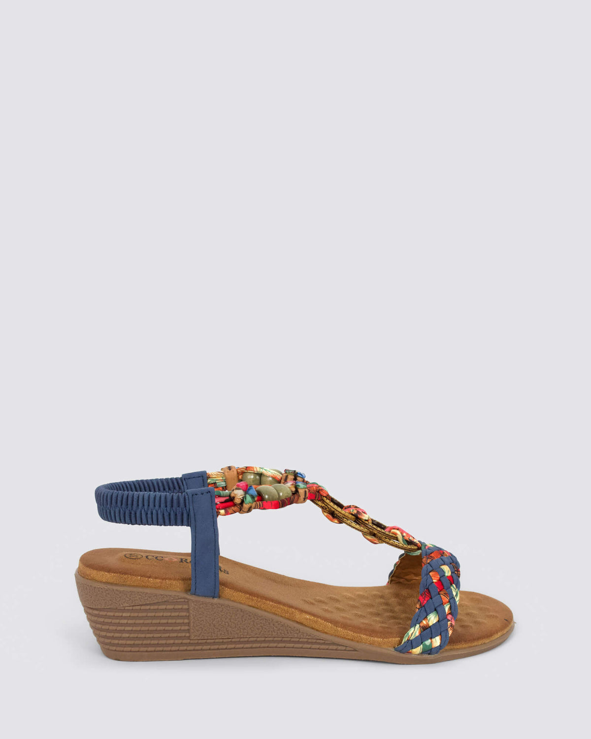 URSA WEDGE SANDALS DENIM