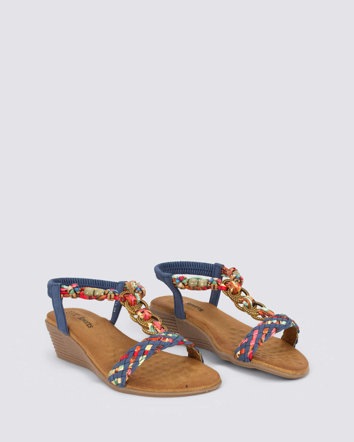 URSA WEDGE SANDALS DENIM
