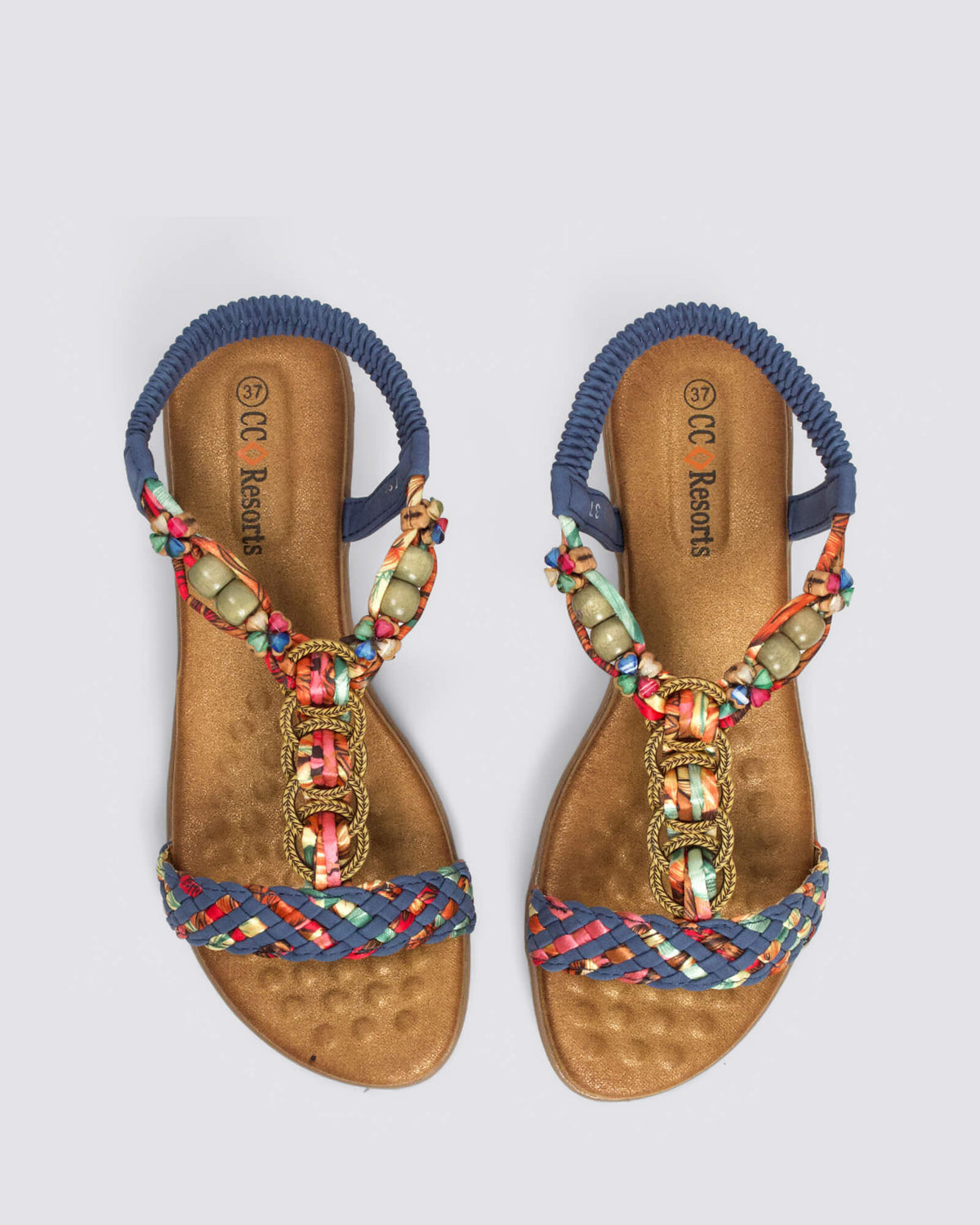 URSA WEDGE SANDALS DENIM