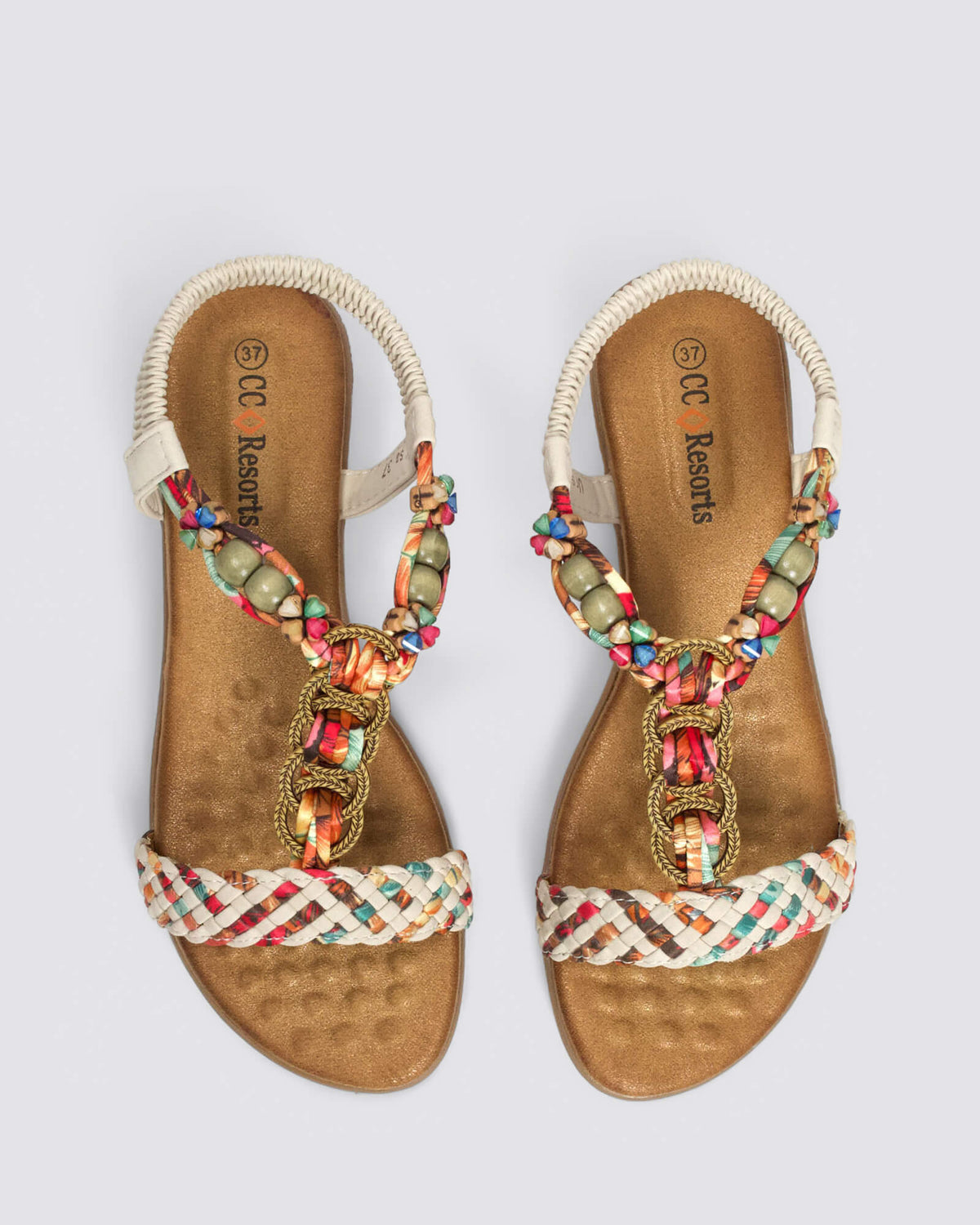 URSA WEDGE SANDALS TAUPE