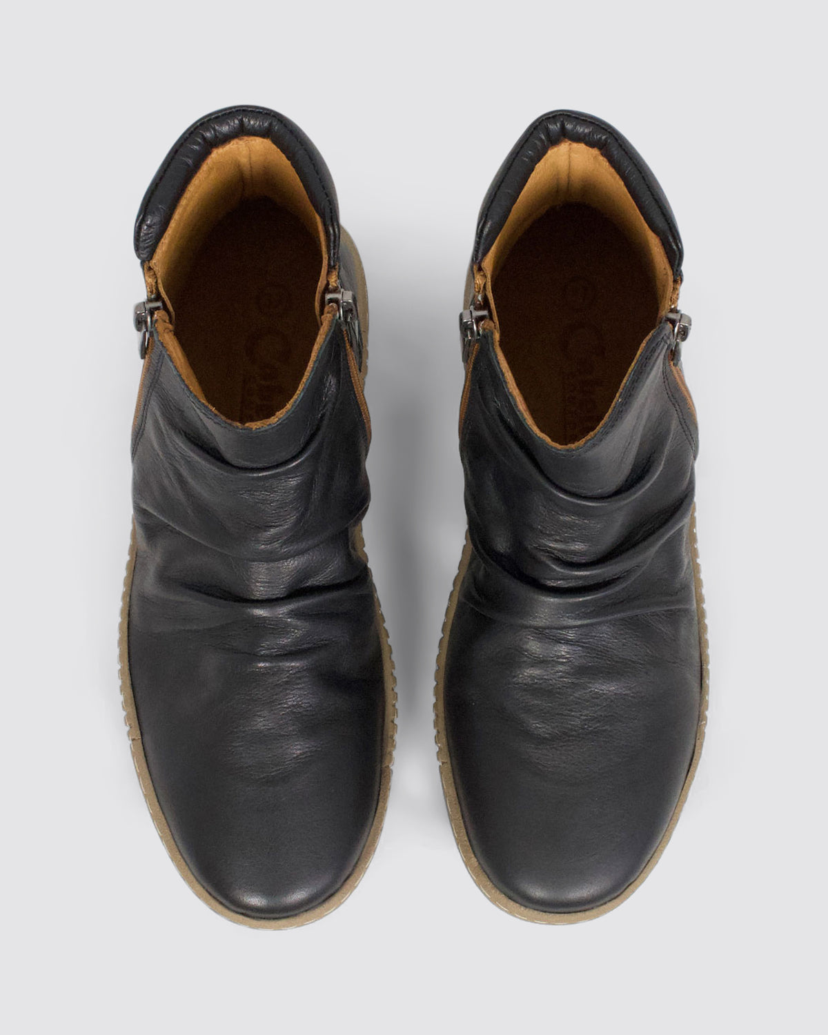 WINNIE ANKLE BOOTS BLACK LEATHER