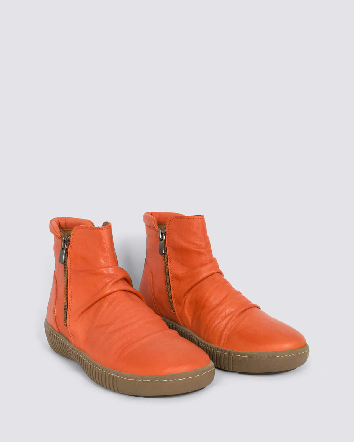 WINNIE ANKLE BOOT ORANGE LEATHER