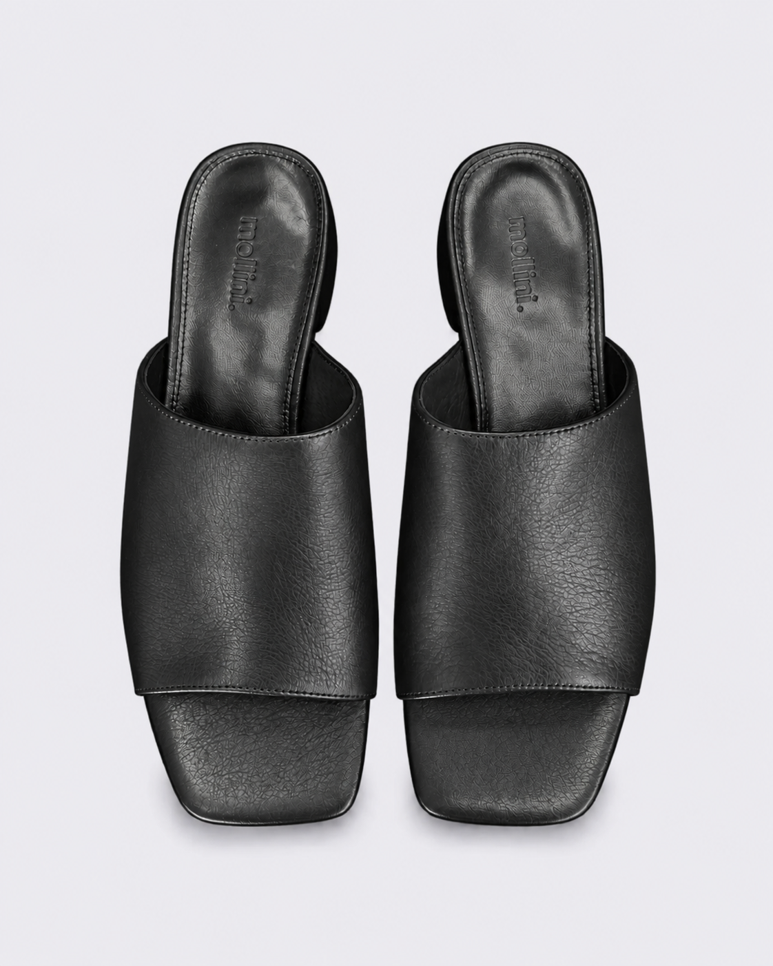 SANSAH HEELED MULE BLACK