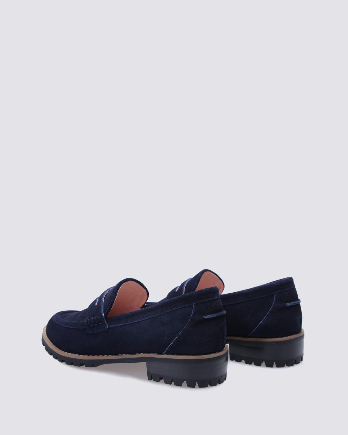 DANDY LOAFERS NAVY SUEDE LEATHER