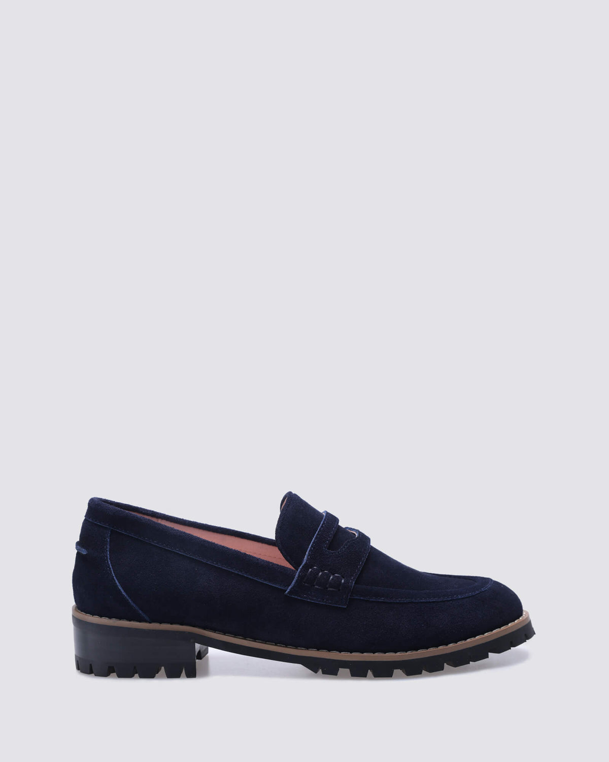 DANDY LOAFERS NAVY SUEDE LEATHER