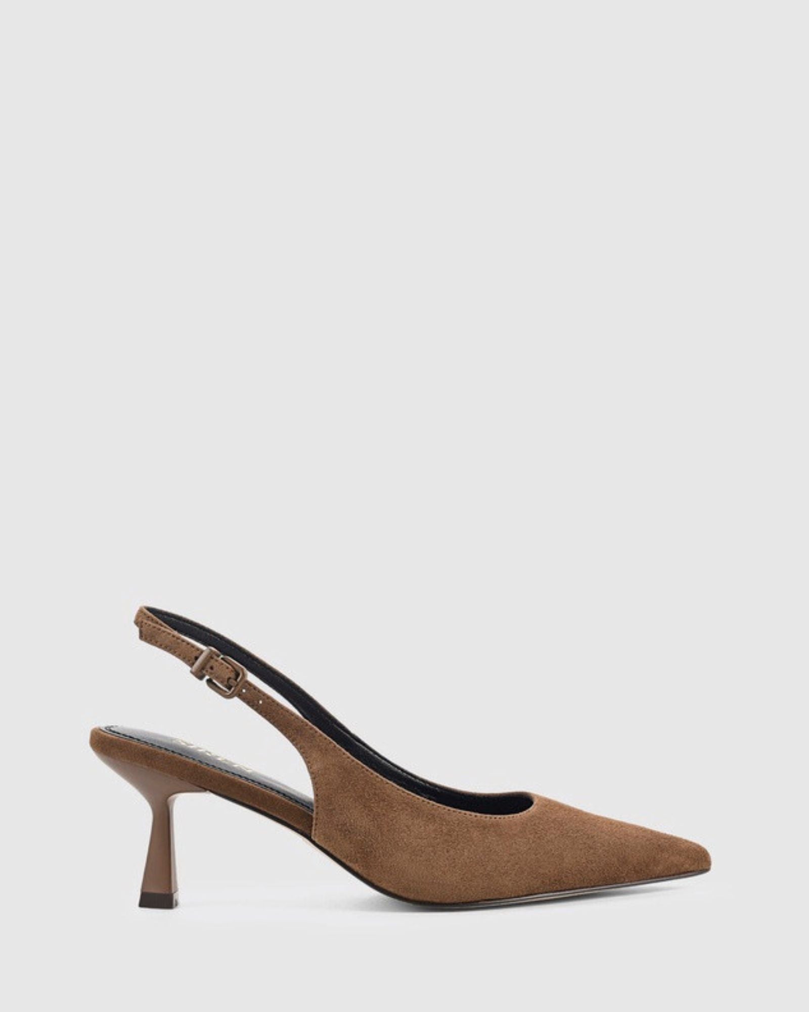 DAPHNE SLINGBACK HEELS TOFFEE BROWN SUEDE