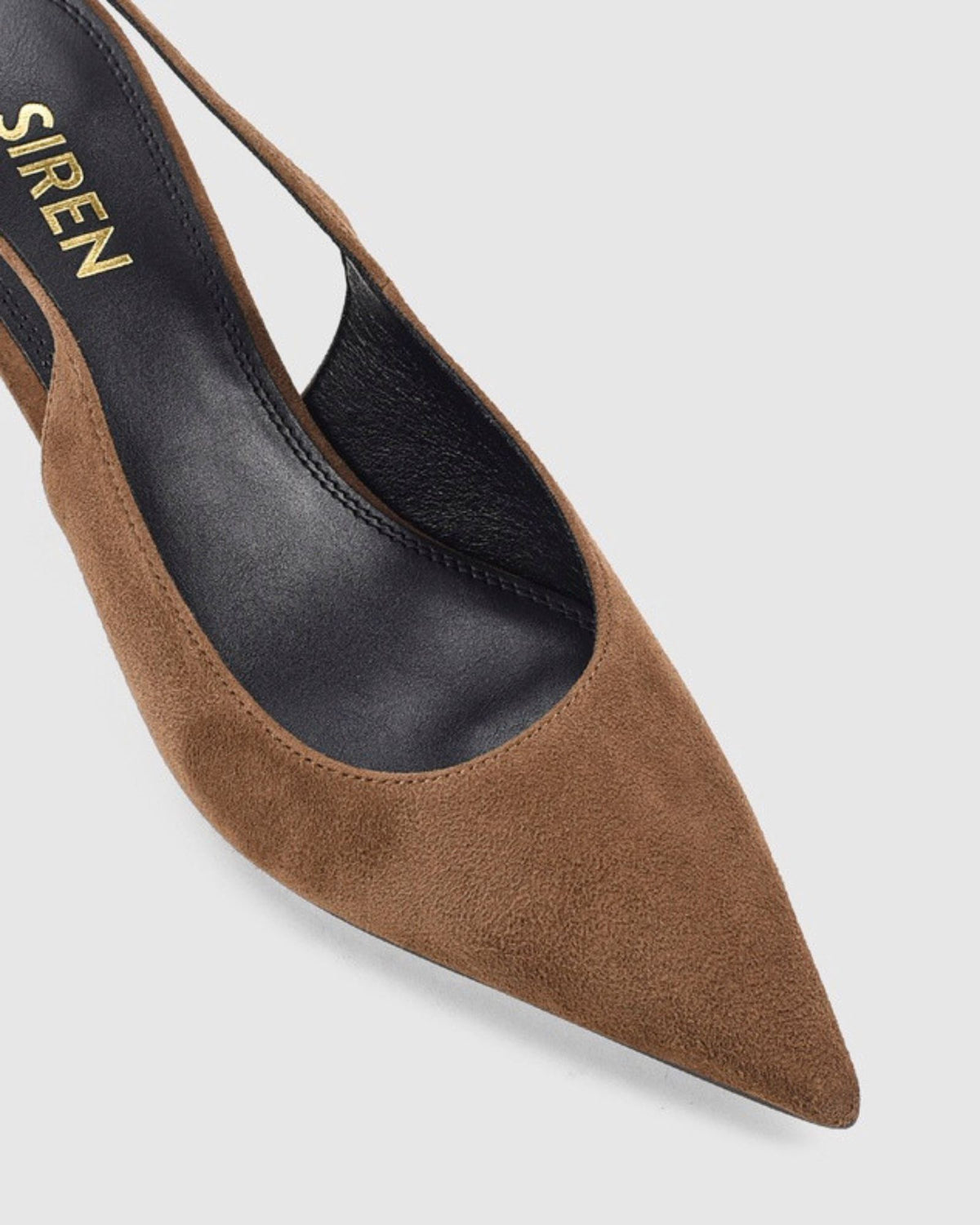 DAPHNE SLINGBACK HEELS TOFFEE BROWN SUEDE