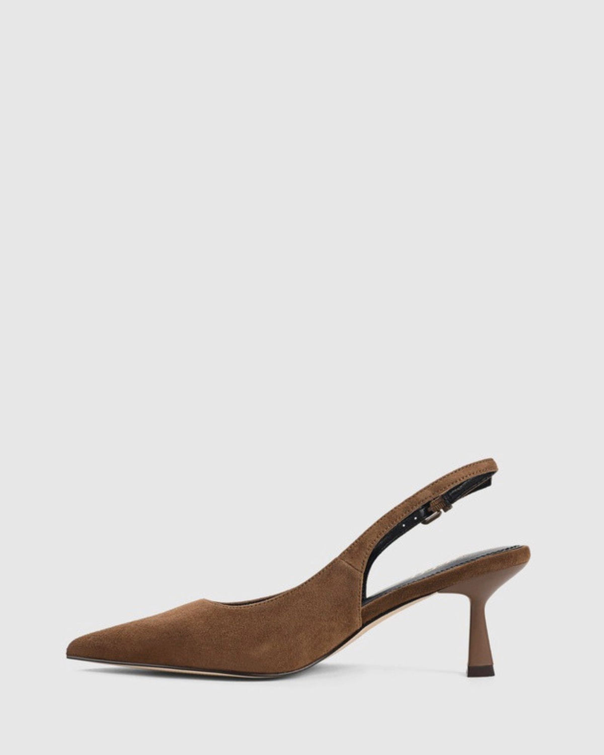 DAPHNE SLINGBACK HEELS TOFFEE BROWN SUEDE
