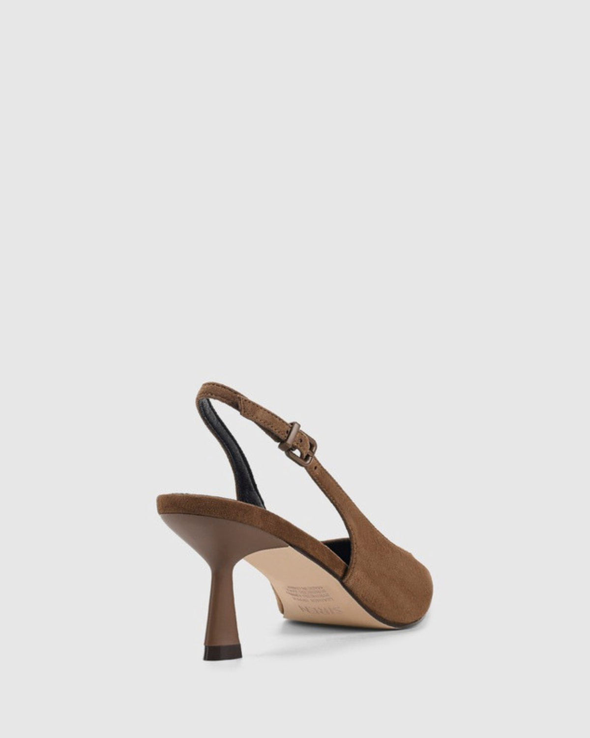 DAPHNE SLINGBACK HEELS TOFFEE BROWN SUEDE
