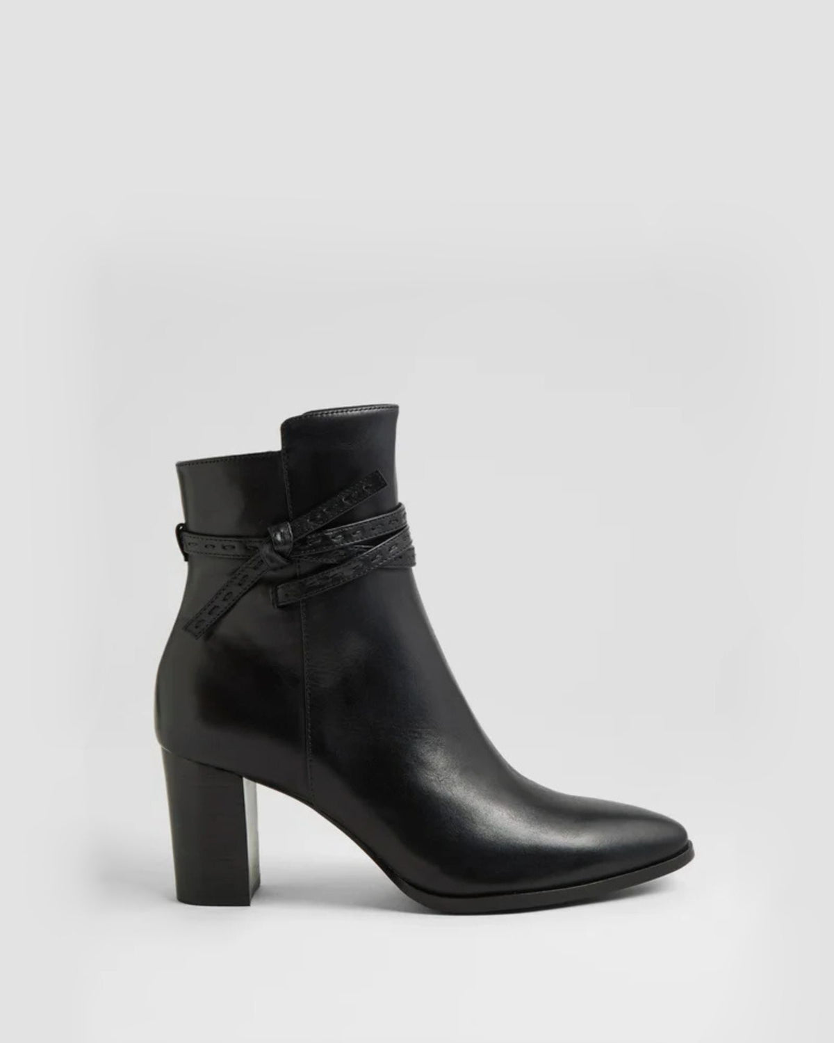 ADAIRE HEELED ANKLE BOOTS BLACK/BLACK