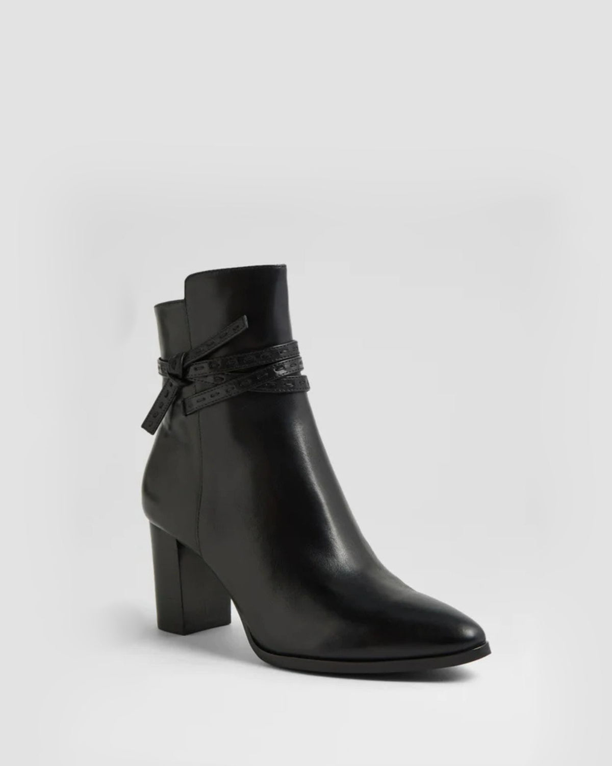 ADAIRE HEELED ANKLE BOOTS BLACK/BLACK