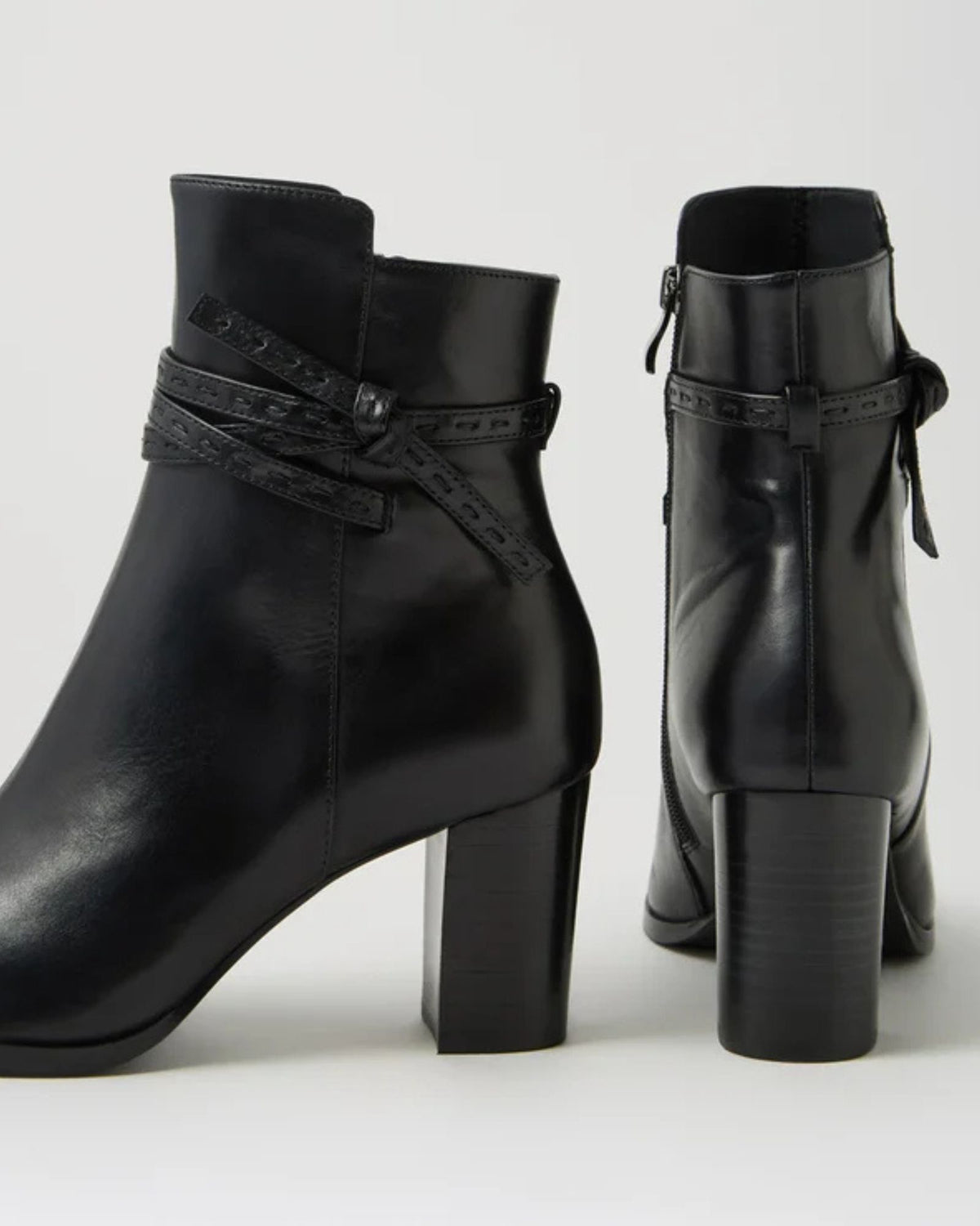 ADAIRE HEELED ANKLE BOOTS BLACK/BLACK