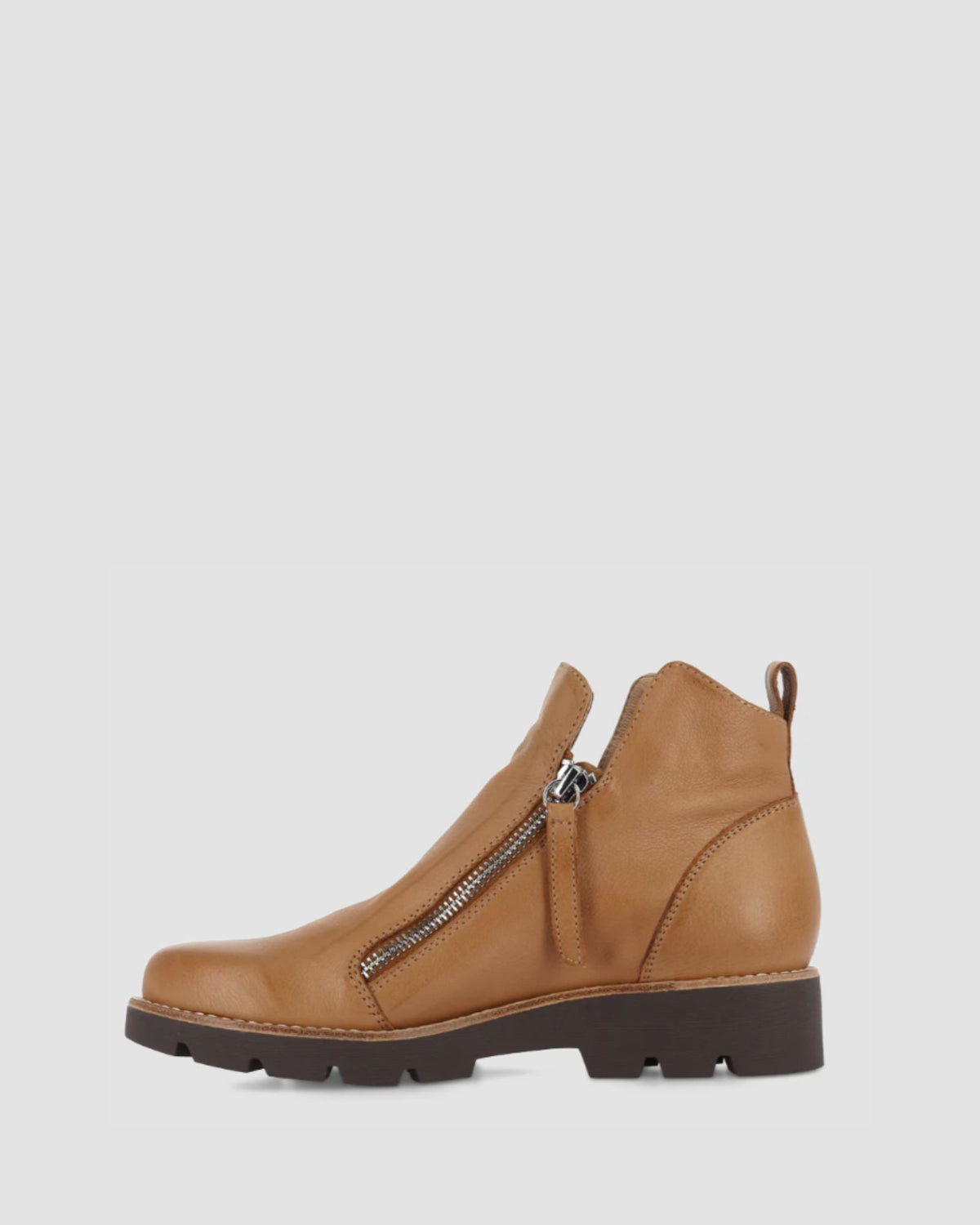 DOTTIZ ANKLE BOOTS DARK TAN