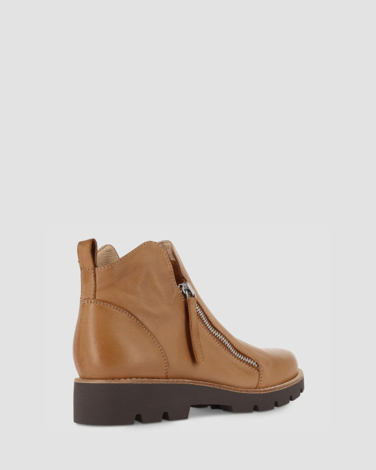 DOTTIZ ANKLE BOOTS DARK TAN