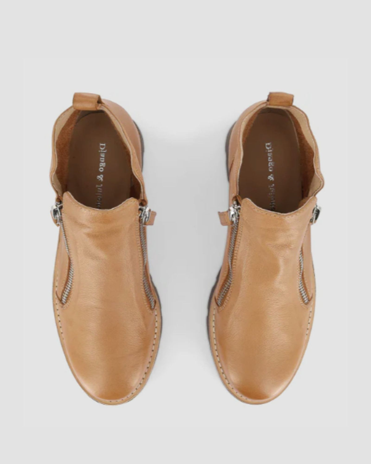 DOTTIZ ANKLE BOOTS DARK TAN