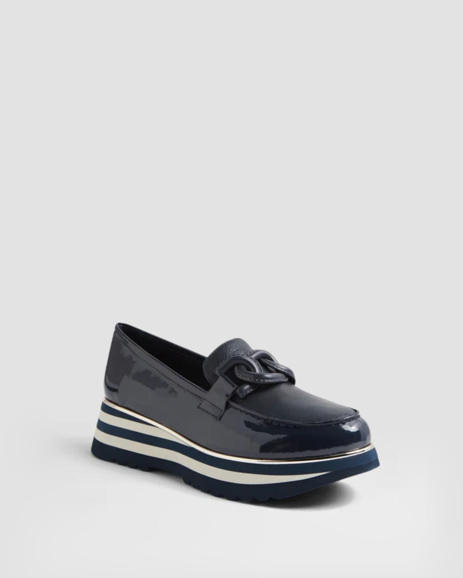 EAILA LOAFERS NAVY PATENT
