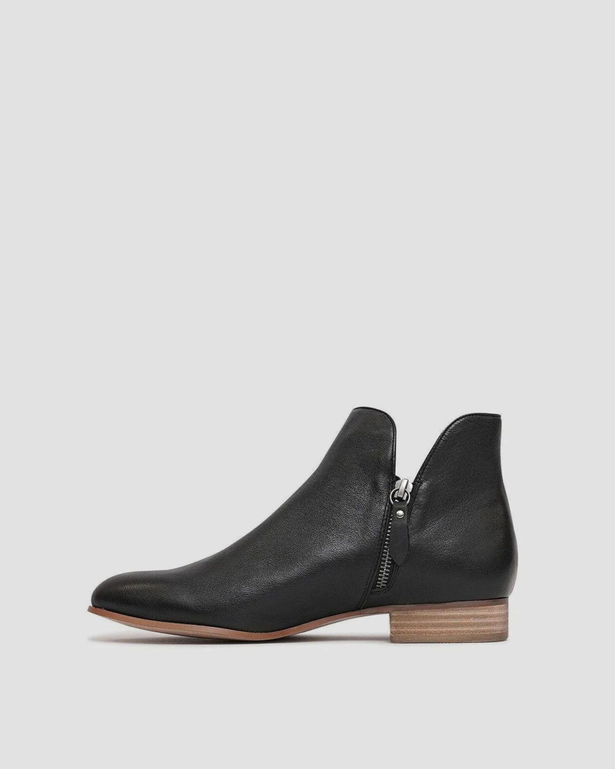 FAYE ANKLE BOOTS BLACK/NATURAL