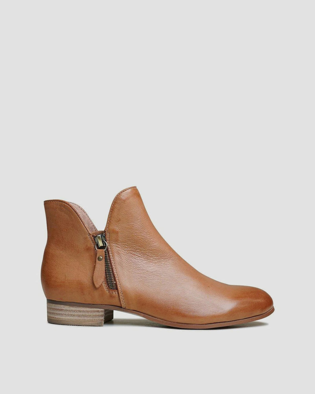 FAYE ANKLE BOOTS DARK TAN