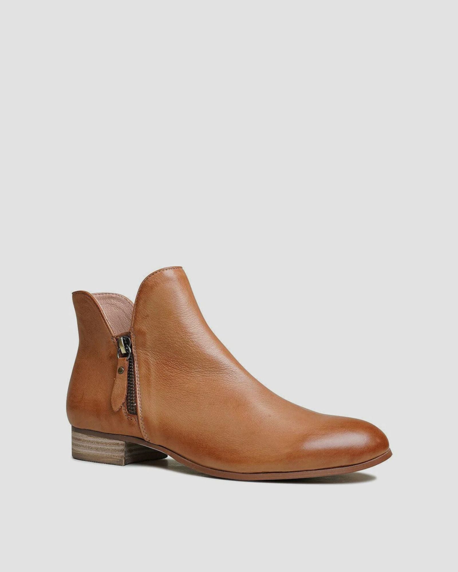 FAYE ANKLE BOOTS DARK TAN