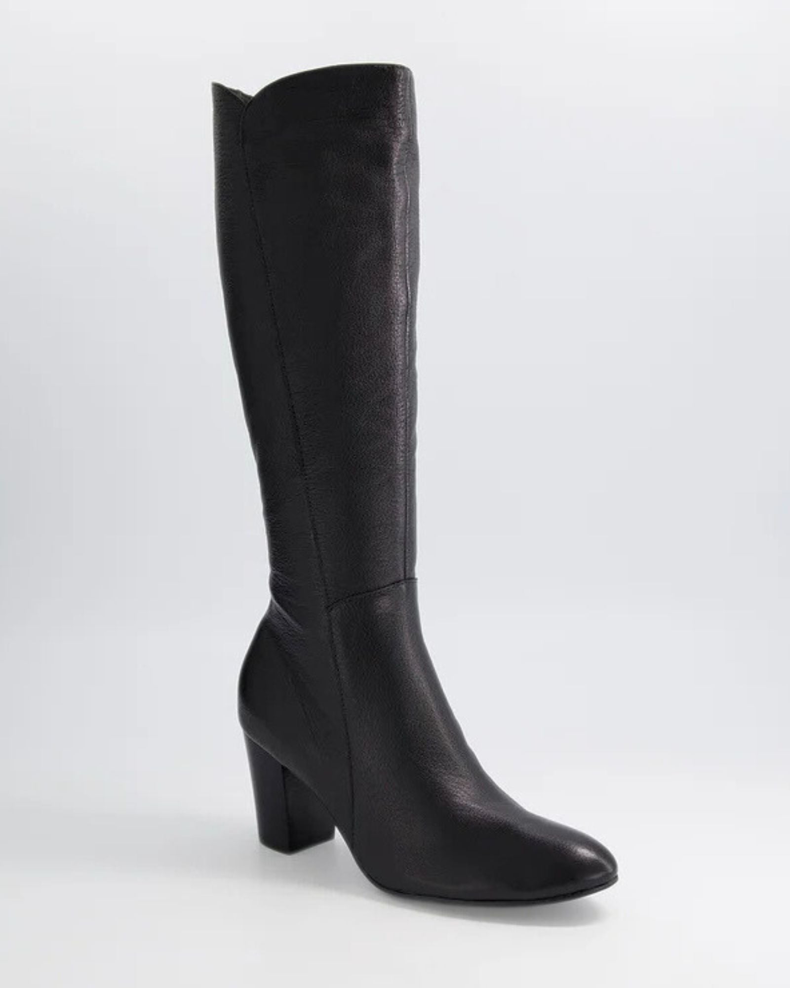 LONSON KNEE HIGH BOOTS BLACK