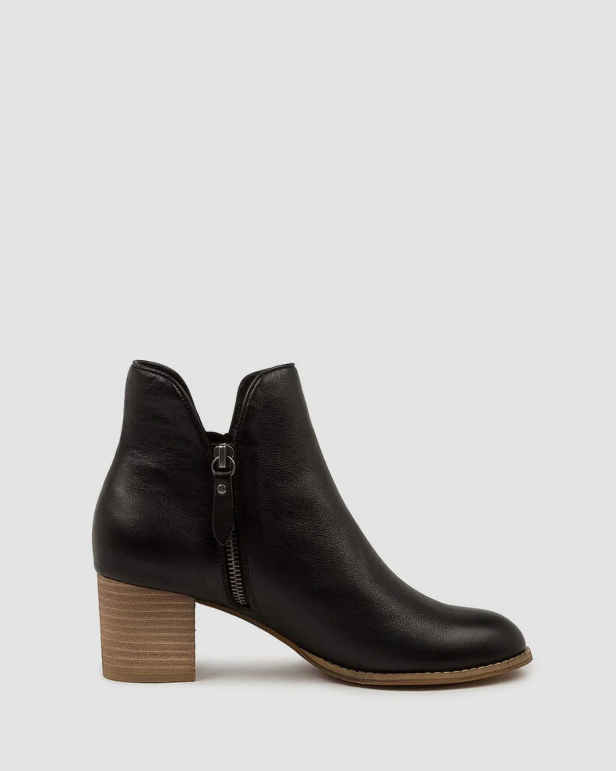 SHIANNELY ANKLE BOOTS BLACK/NATURAL